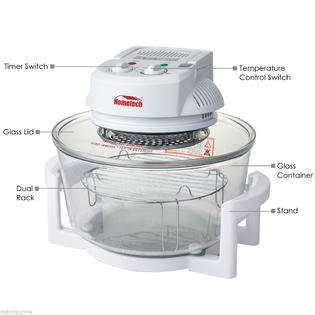 Cuhomalu White 12 Quart Kichen Convection Oven Hometech Halogen