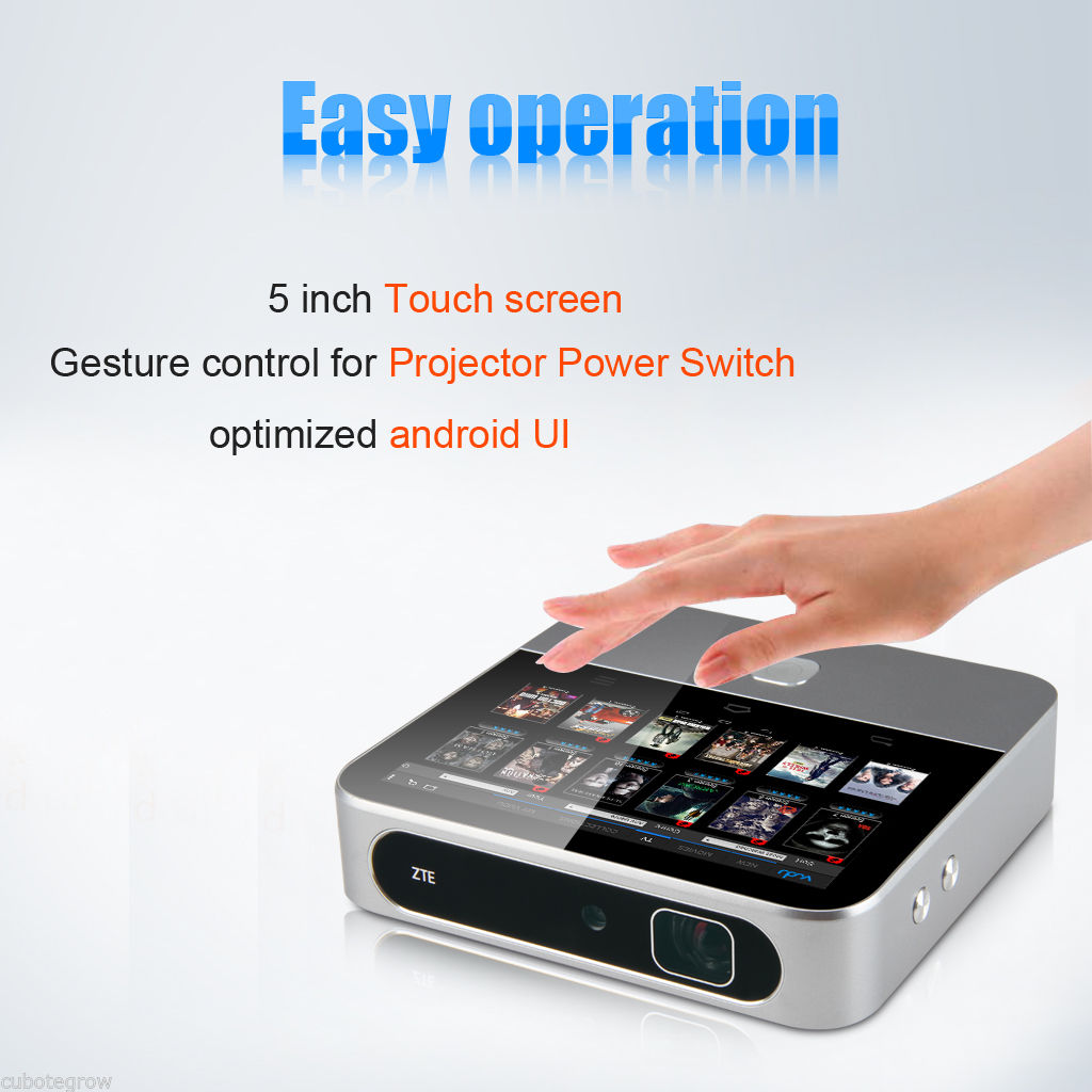 Mf97g Zte Dlp Projector Home Cinema Wifi Mini Portable Hd Multimedia Touch Screen