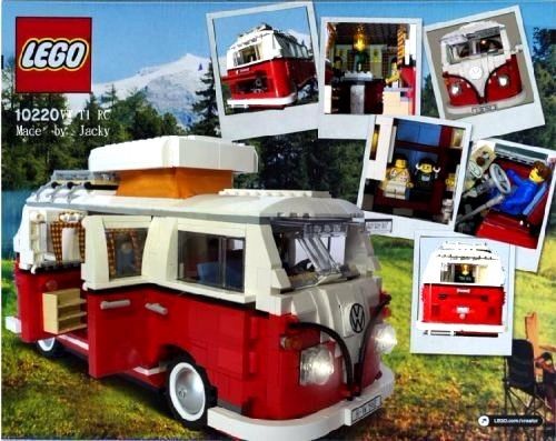 Lego Creator Expert 10220 Volkswagen T1 Camper Van Building Toy Set