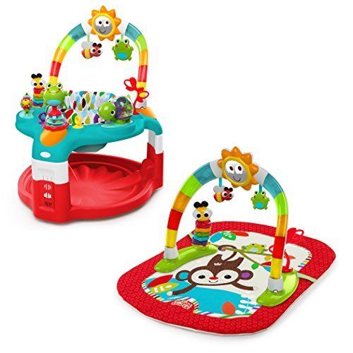 Bright Starts Silly Sunburst BABY ACTIVITY GYM, 2 In 1 Playmat
