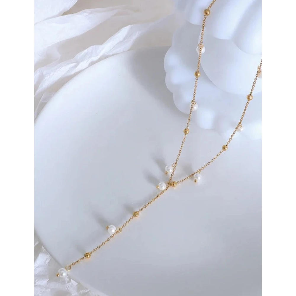 Kim Thomas Natural Freshwater Pearl Necklace Baroque Artificial Pearl Jewelry Women's Wedding Party Gift Fashion