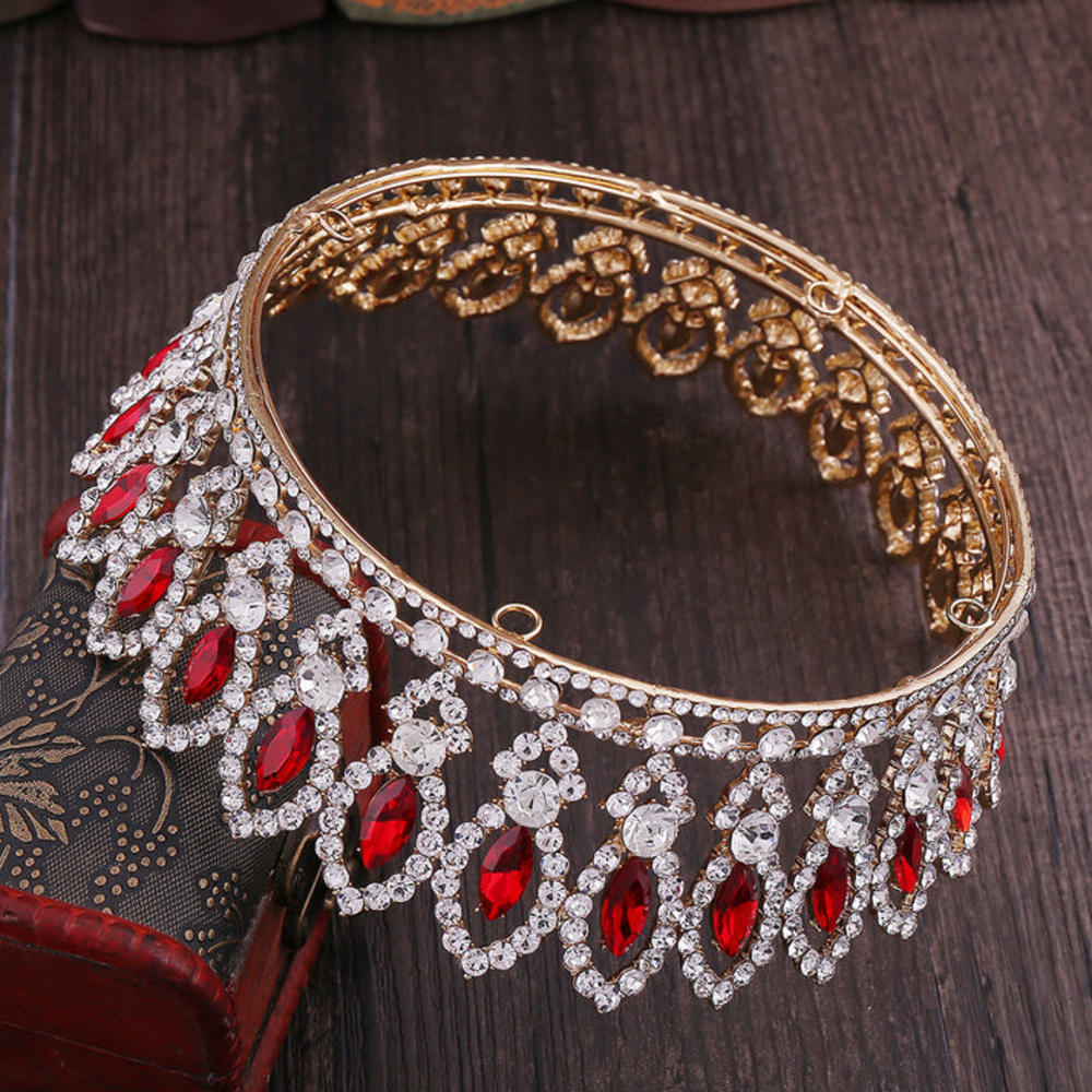 Kim Thomas New bridal jewelry European and American Baroque round bridal crown wedding dress accessories