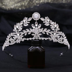 Kim Thomas Gold crown crystal wedding tiara, crystal wedding headpiece, bridal tiara, wedding tiara, crystal crown