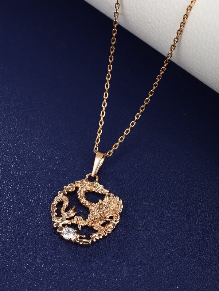 Selected Color is 18K gold plated (single pendant does not include chain)