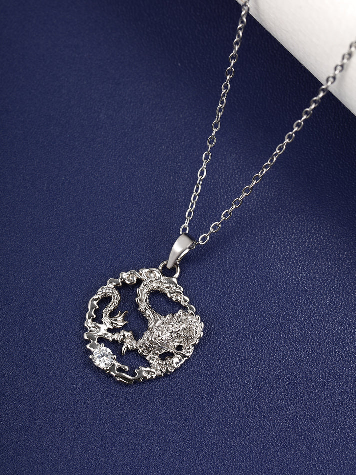 Selected Color is White gold (single pendant does not include chain)