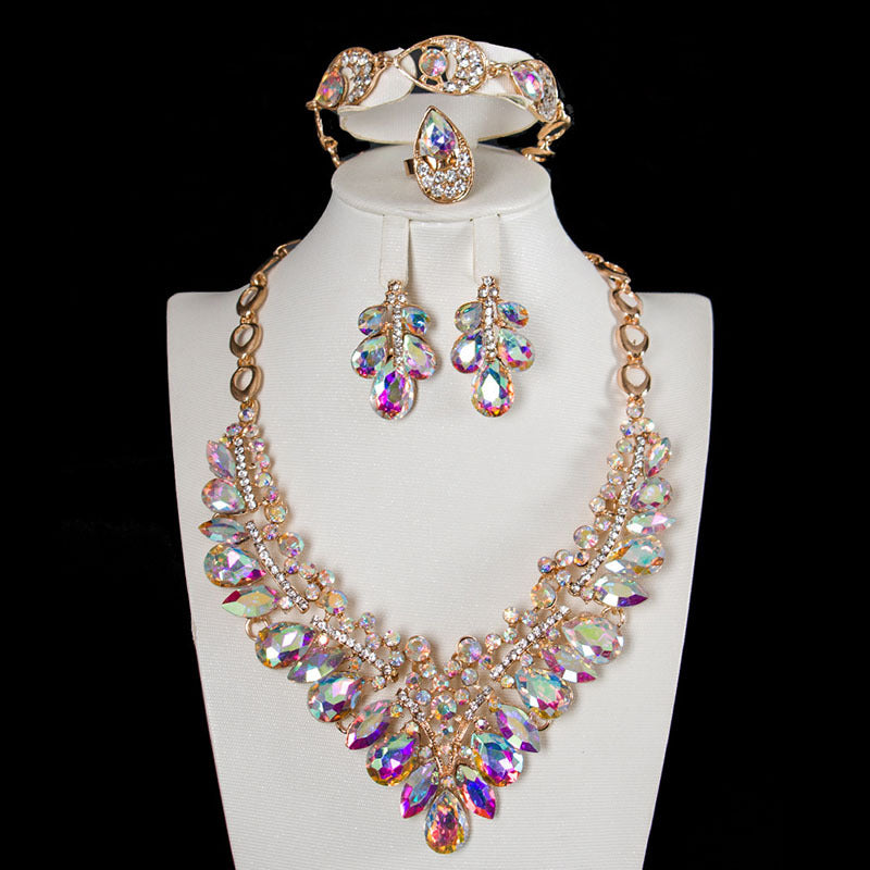 Kim Thomas Glass stone fashion jewelry austrian crystal earrings necklace ring bracelet