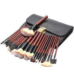 Kim Thomas New 26-piece imitation mahogany makeup brush set makeup artist recommended makeup tools complete set of animal hair