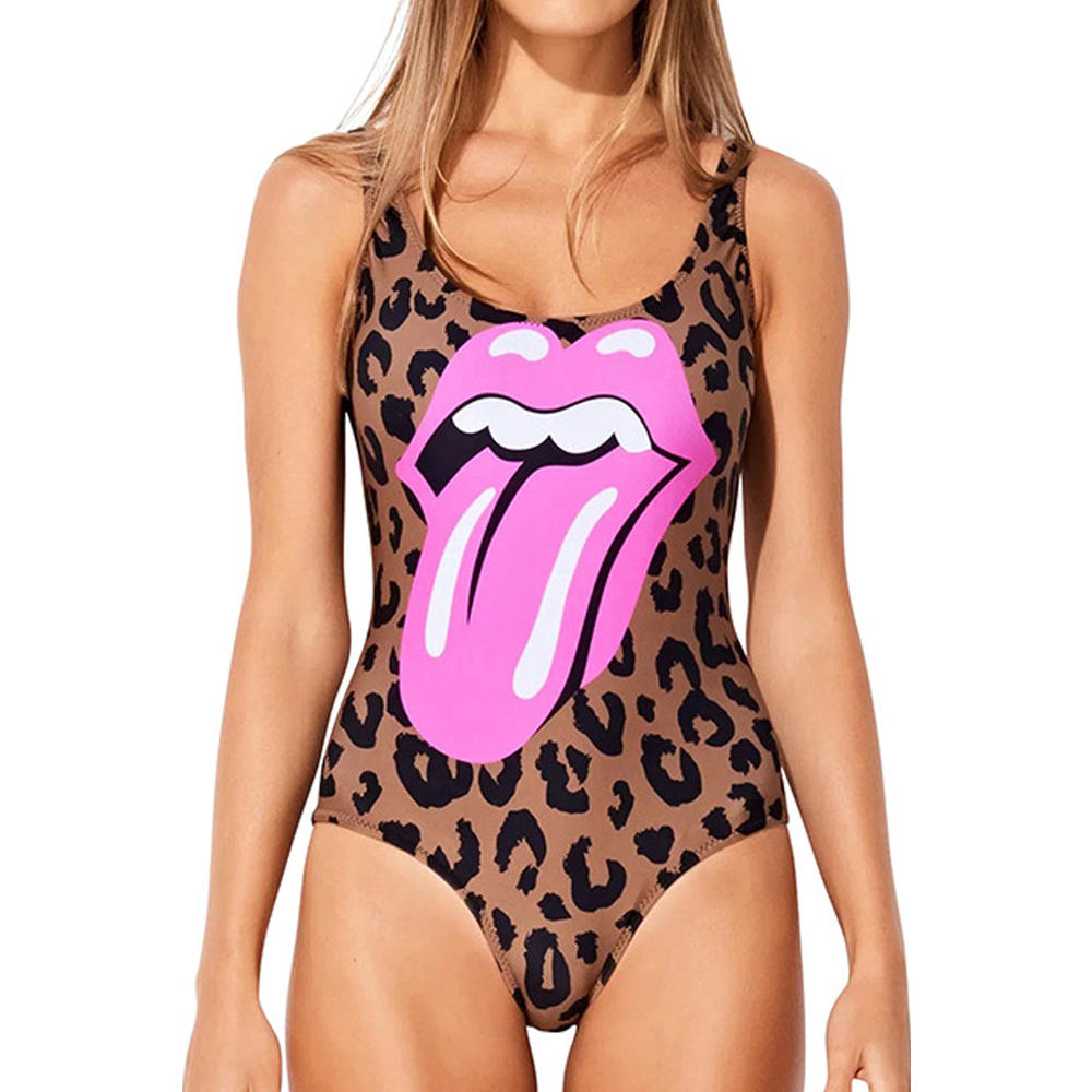 Jhon Peters Women Round Neck One Piece Printed Style Breathable Swimwear