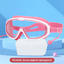 Pink and white [one-piece earplug model comes with original swimming goggle box]