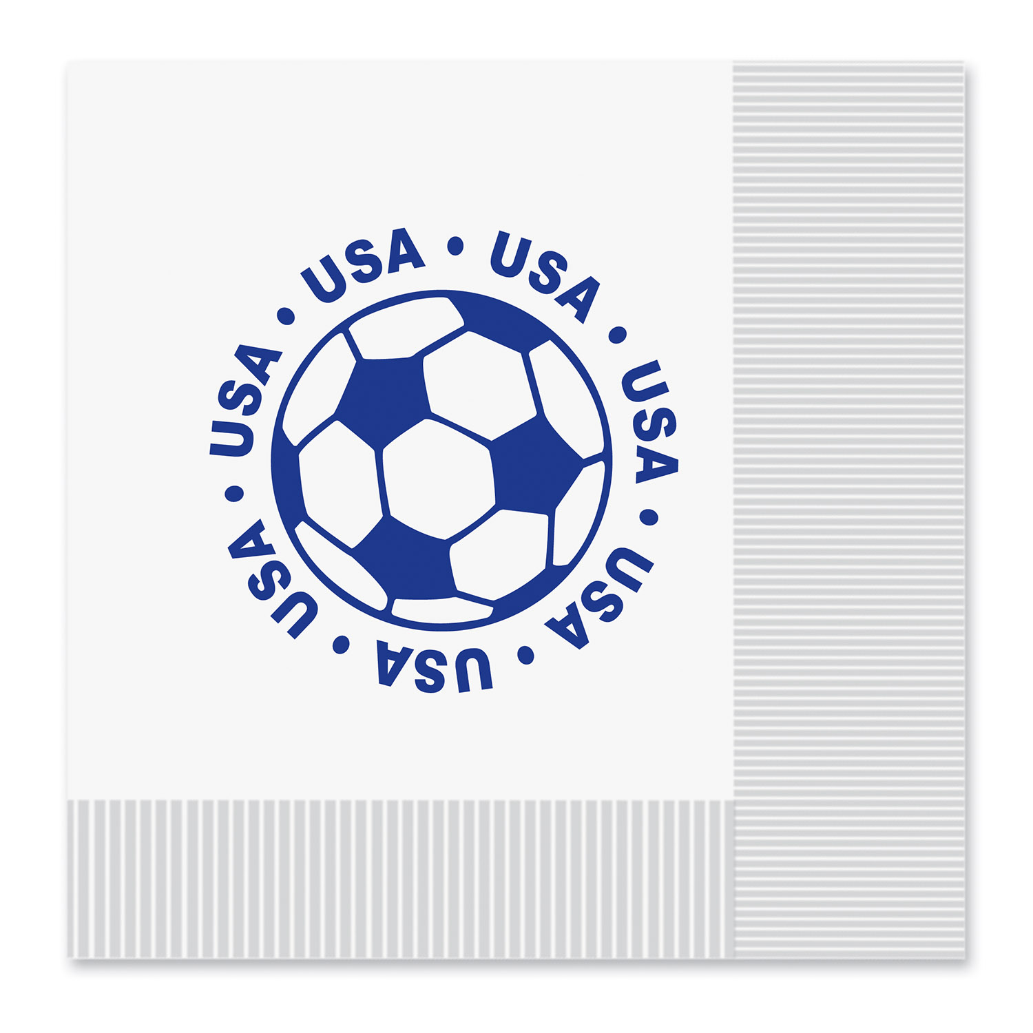 Beistle World Cup Soccer United States 13" Lunch Napkins, 16 Pack