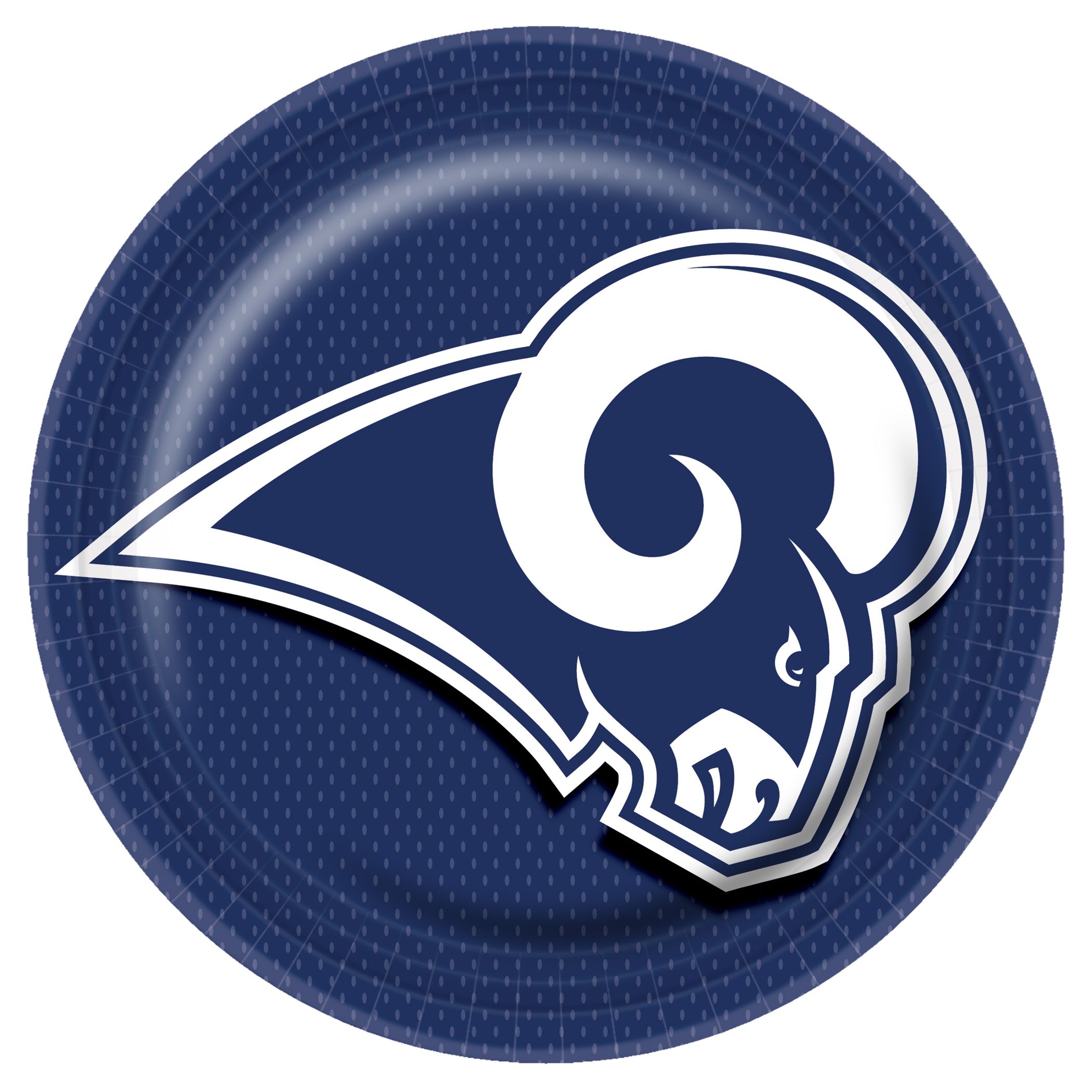 Veil Entertainment Los Angeles Rams Football Decoration 66pc Party Pack, Navy Blue White Gold