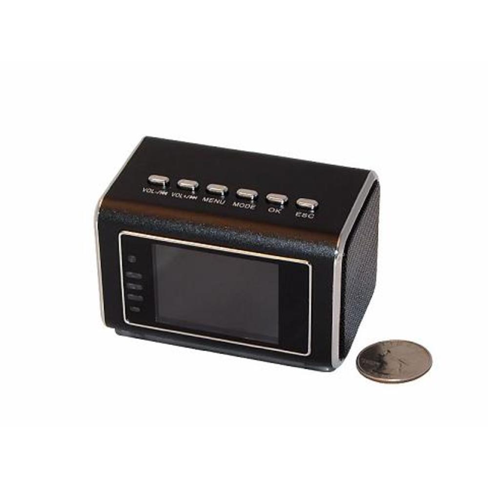 ElectroFlip MicroSD Spy Housekeeper Mini Digital Alarm Clock Rechargeable Cam DVR