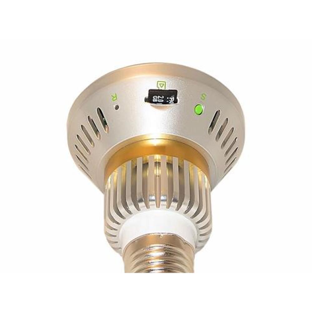 ElectroFlip Motion Detect Fake Light Bulb Nightvision Security Surveillance Camera