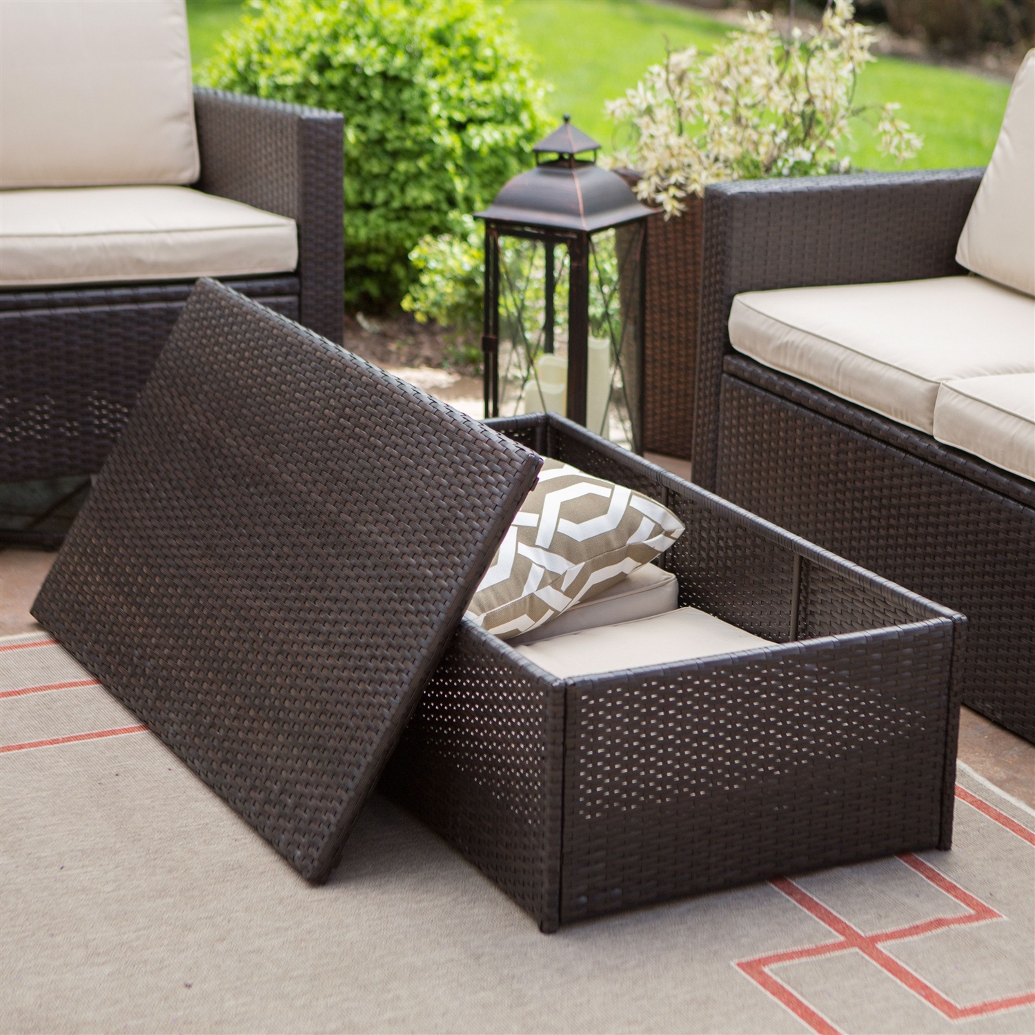 Axondirect Cbws95185 Outdoor Wicker Resin 4 Piece Patio Furniture Axondirect Outdoor Wicker Resin 4 Piece Patio Furniture Dinning Set With 2 Chairs Loveseat