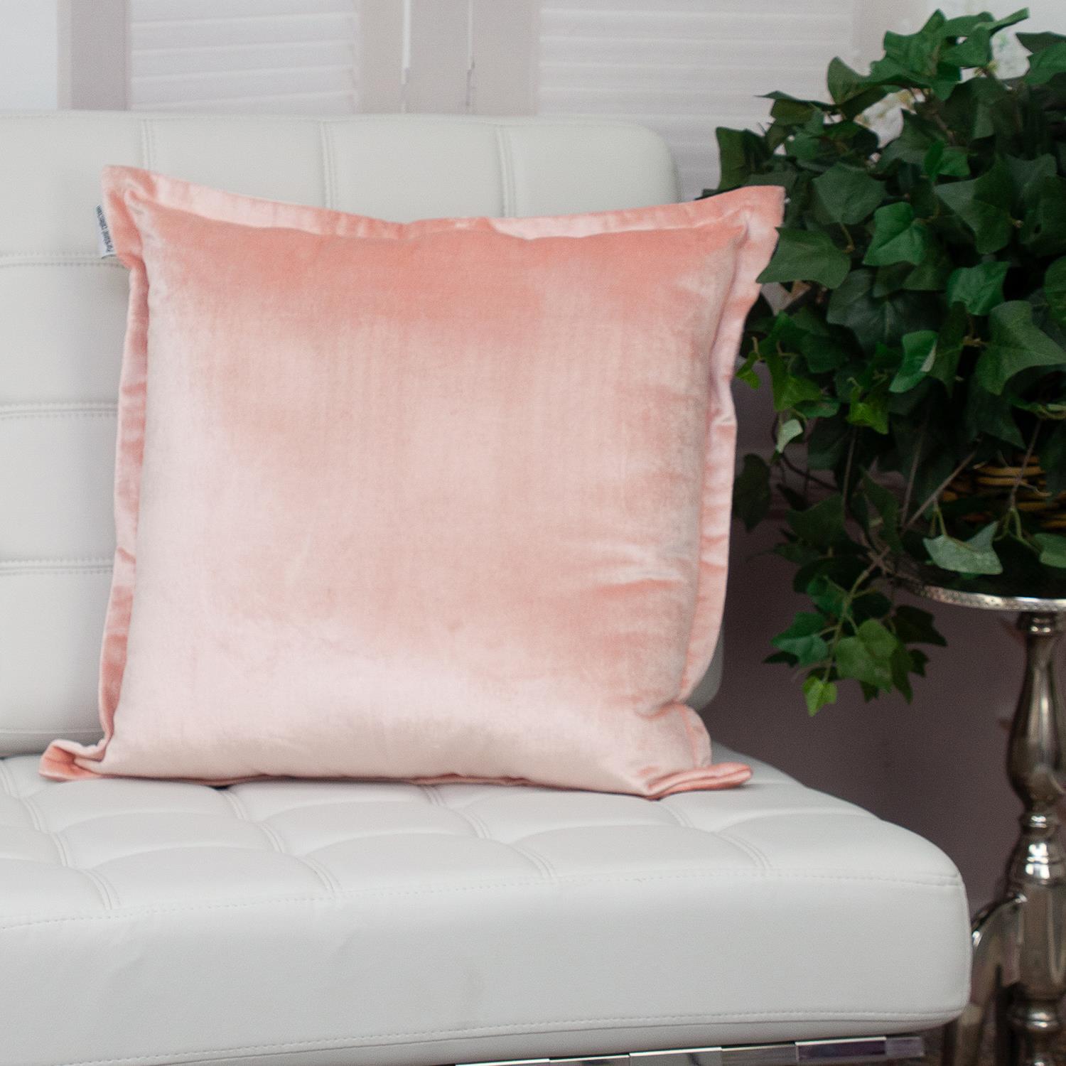Parkland Collection Agneta Transitional Pink Throw Pillow PILL21203P