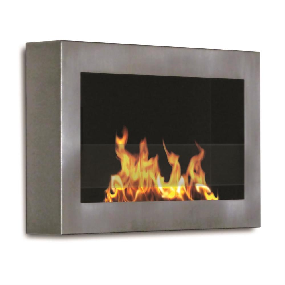 Anywhere Fireplace Soho Model Stainless Steel Indoor Wall Mount 90299