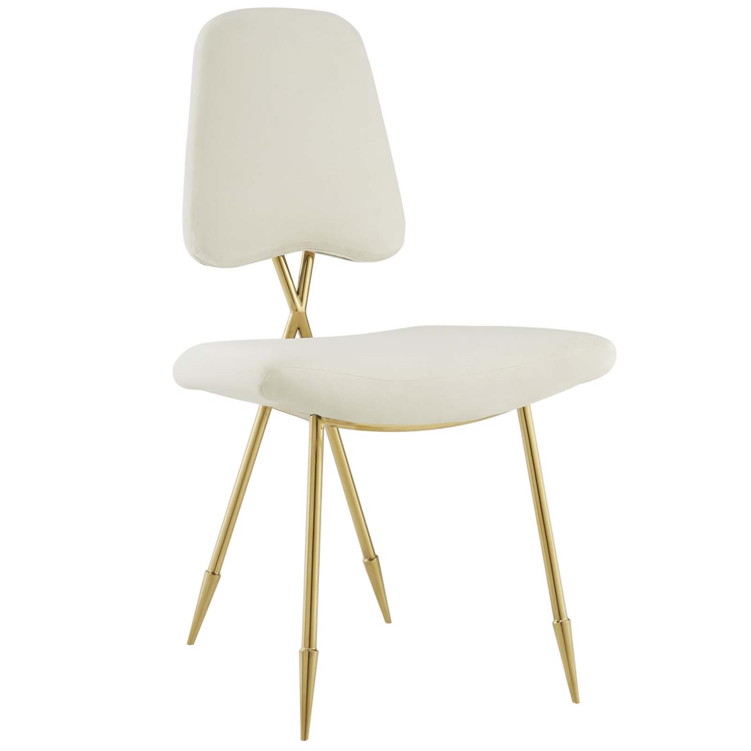 Modway Ponder Polyester Dining Chair In Ivory Finish EEI-2811-IVO