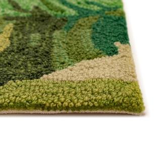TransOcean Liora Manne Capri Palm Leaf Green Indoor/Outdoor Runner Rug ...