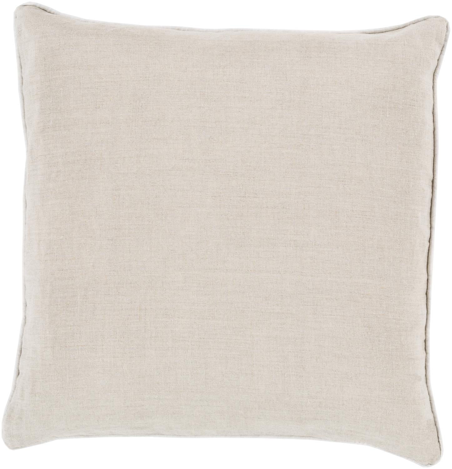 Surya Linen Piped 20" x 20" Medium Square Pillow LP008-2020D