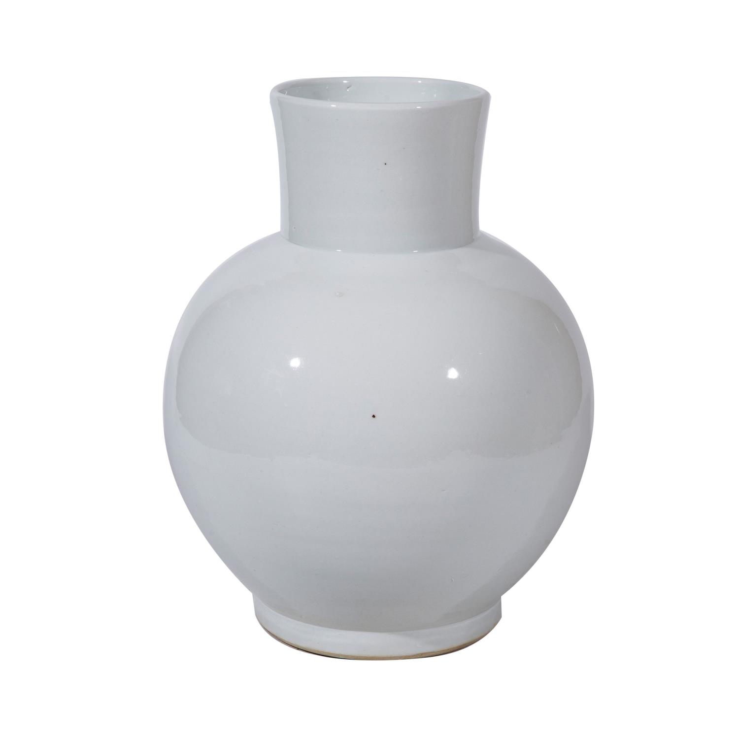 Legend of Asia Busan White Small Balloon Vase 1660S