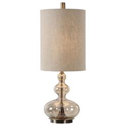 Uttermost Gold table lamp Formoso Steel Glass Fabric 29538-1