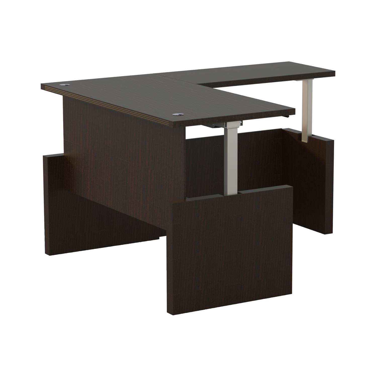 Safco Products Mayline Aberdeen Height-Adjustable Desk With Straight Front With Return AT58LDC