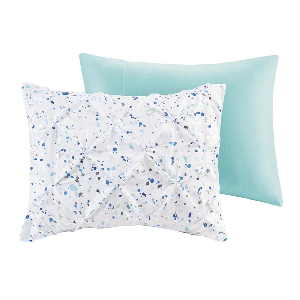 Olliix Intelligent Design Abby Polyester Twin Comforter Set With Aqua blue ID10-2114
