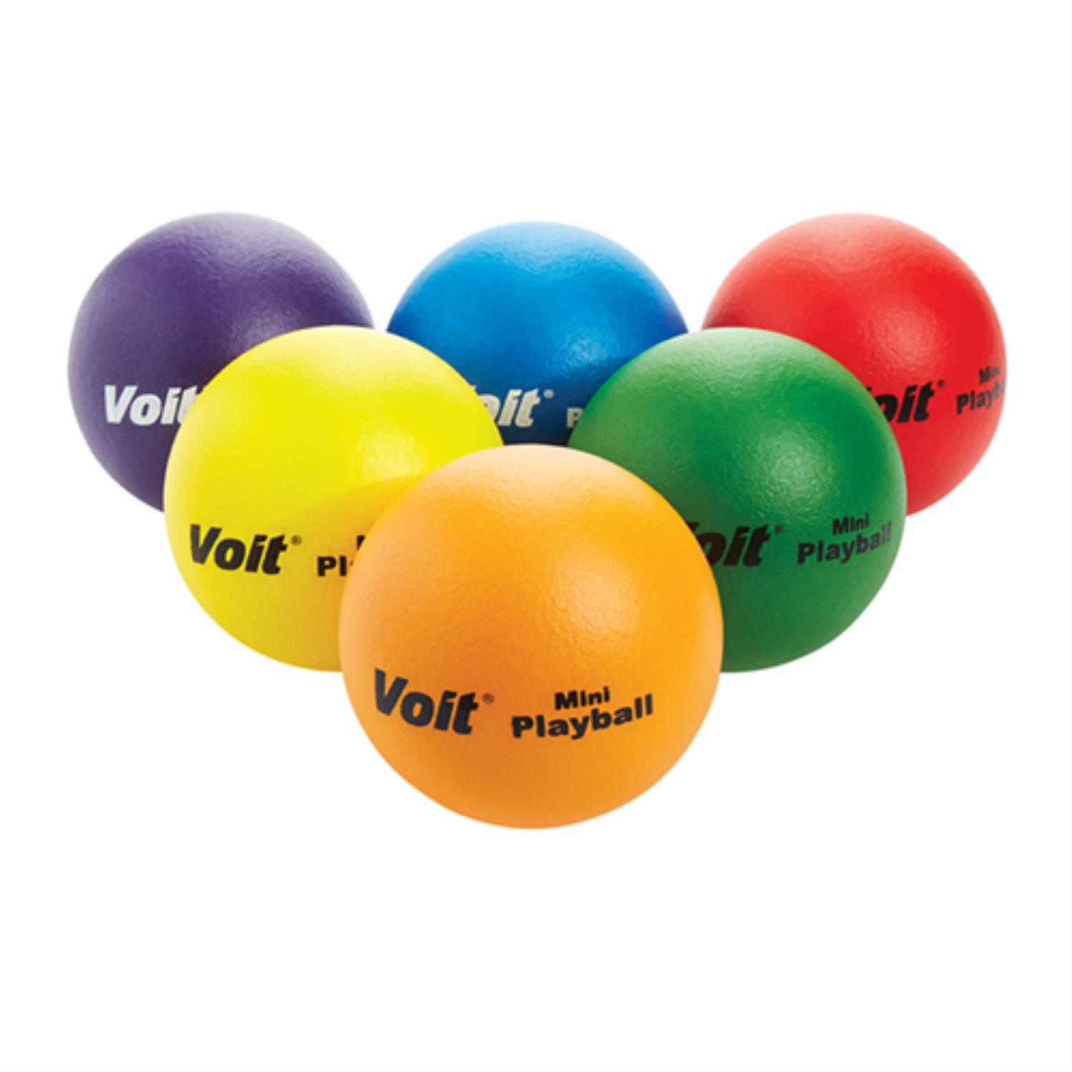 Athletic Connection Voit 5" Set of 6 Mini Playball Tuff Balls 1181555