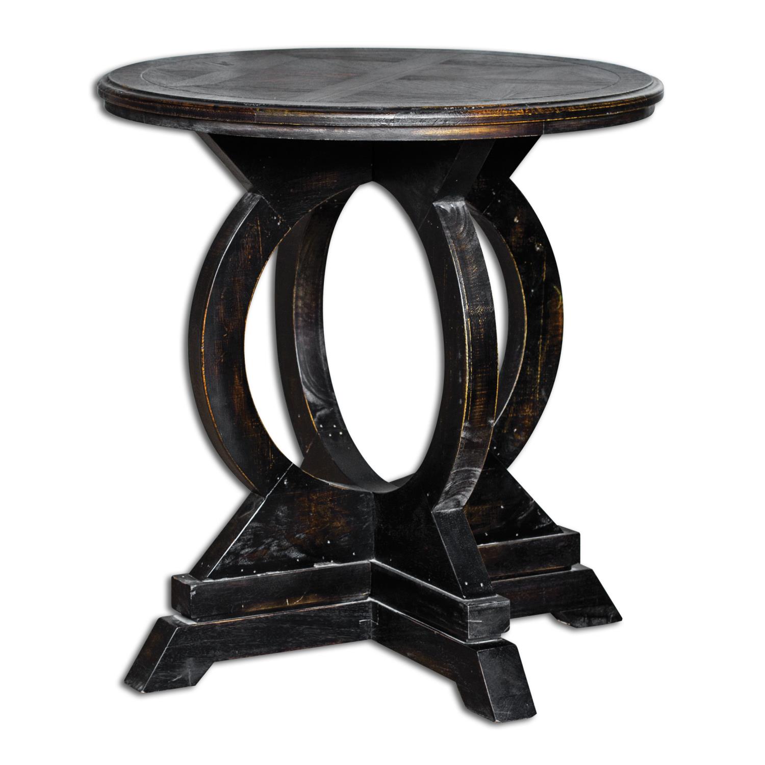 UtterMost 212 Main 25630 Maiva Black Accent Table