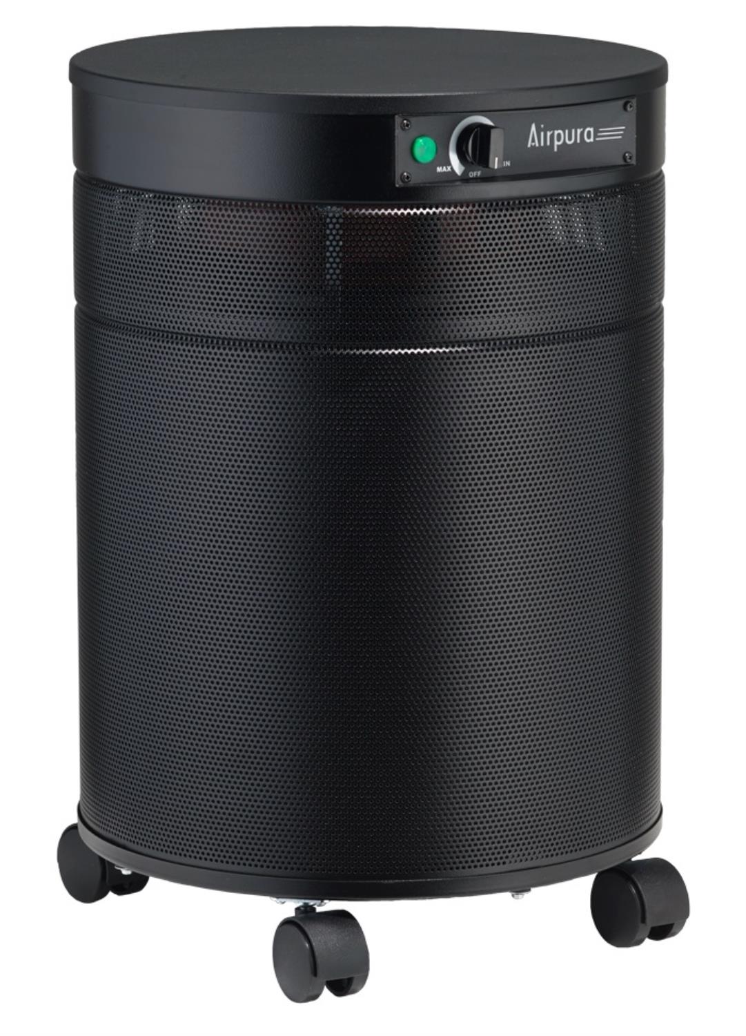 Airpura Powdered Coated Galvanized Metal Air Purifier in Black Finish F614-BLK