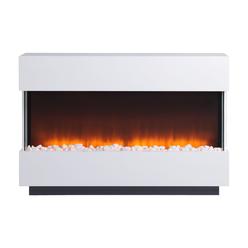 Legacy Home Peyton Electric Wall Mount Fireplace With White FIRE-HF170187-GWG