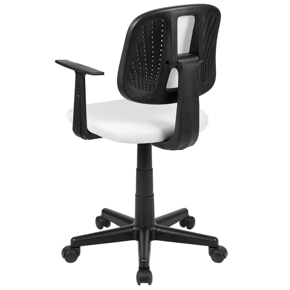 Flash Furniture Mesh Task Office Chair With White Finish LF-134-A-WH-GG