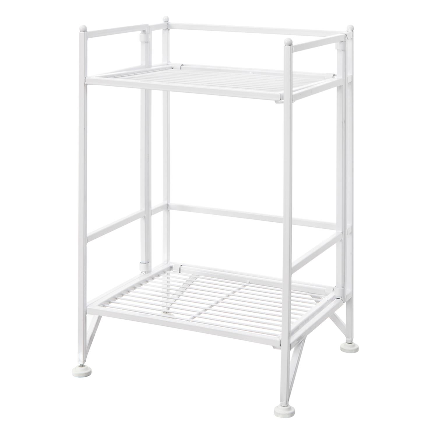 Convenience Concepts Xtra Storage 2 Tier Folding Metal Shelf