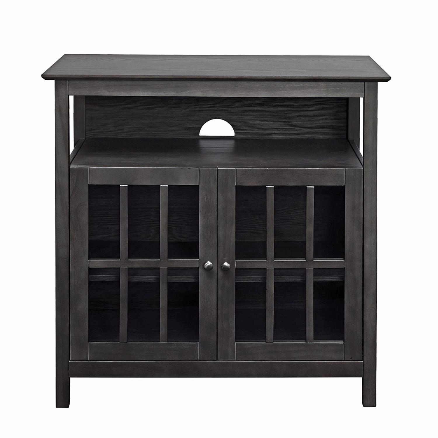 Convenience Concepts Big Sur Highboy TV Stand, Weathered Gray