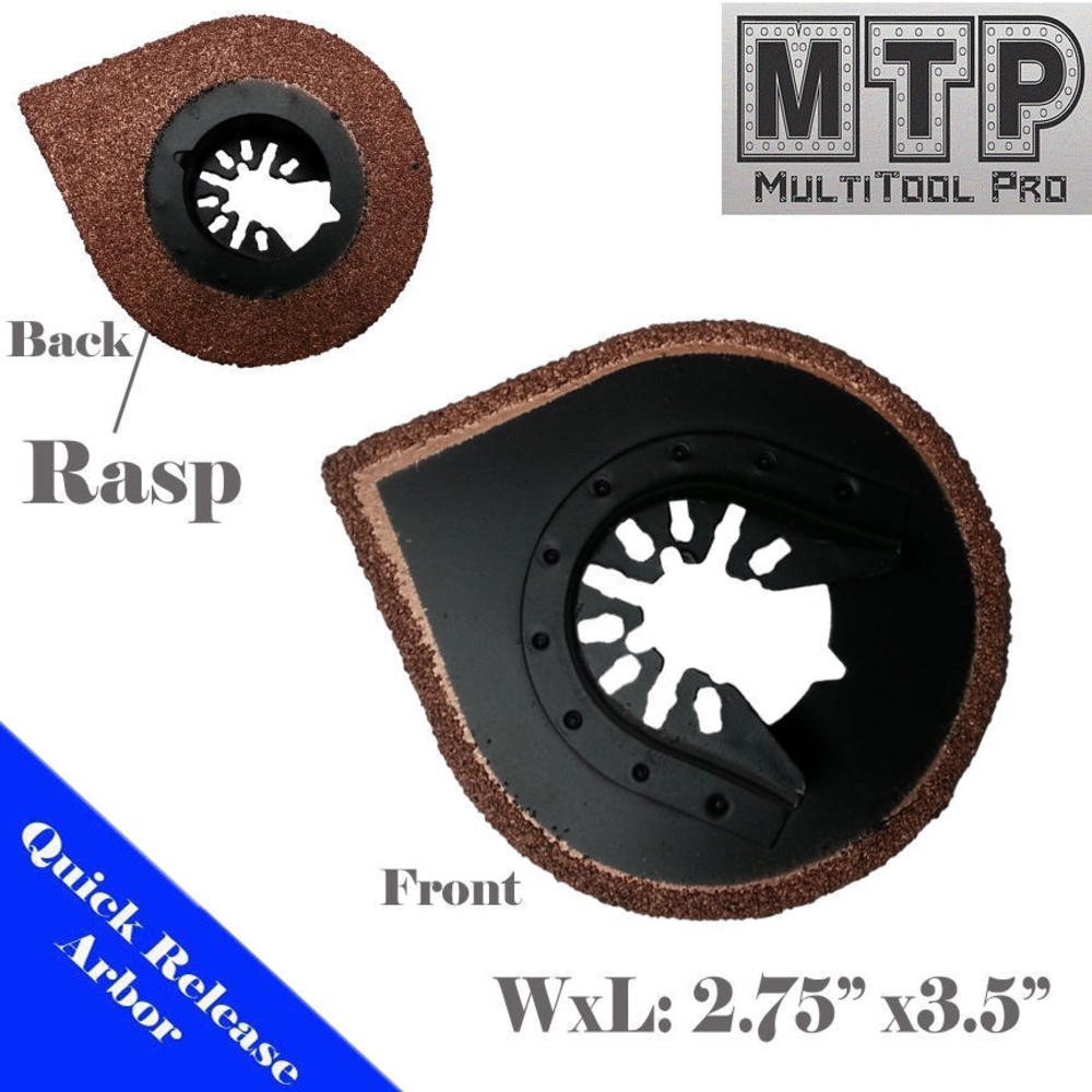 MTP-Quick Release MTP 6 Titanium / Carbide Saw Blade Oscillating Multi Tool Fits For Dewalt, Porter Cable,  Fein Multimaster Universal Quick