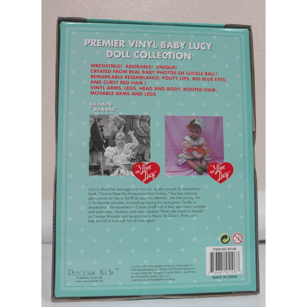 precious kids I Love Lucy Baby Doll" Be a Pal" New 2012 Episode 3 Tv Series Lucille Ball Desi Arnaz Fans Collectible Fashion Baby Doll By Prec