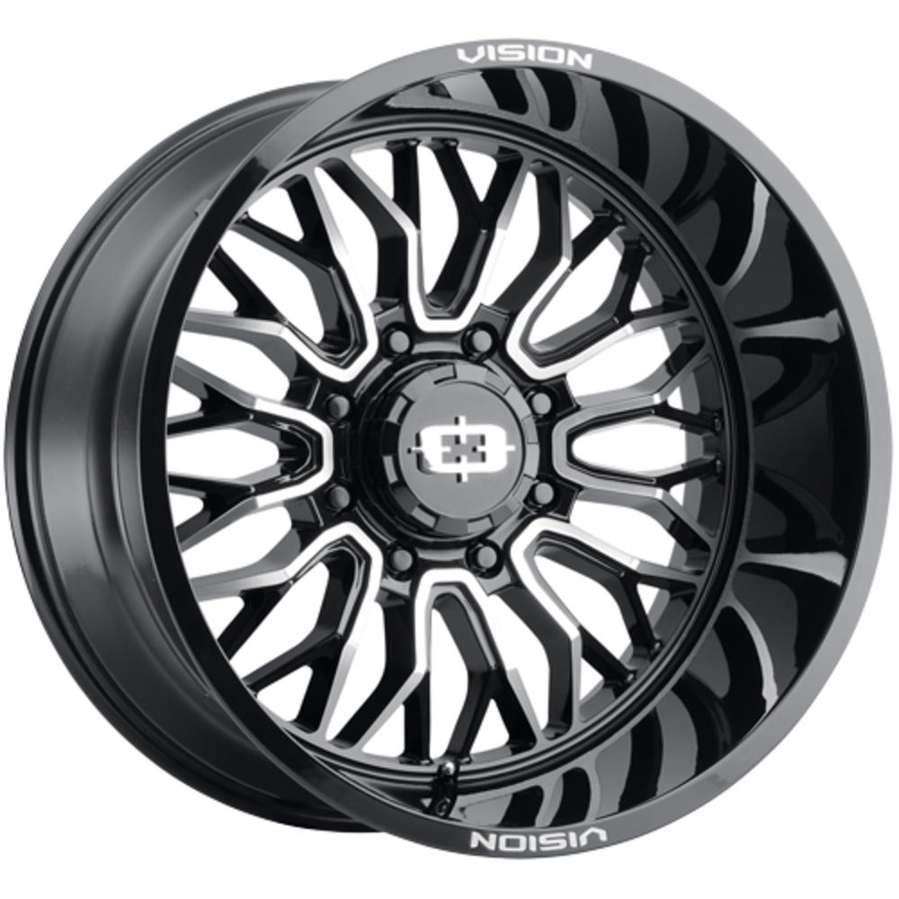 Vision 402 Riot 20x10 5x150 -25mm Black/Machined Wheel Rim 20