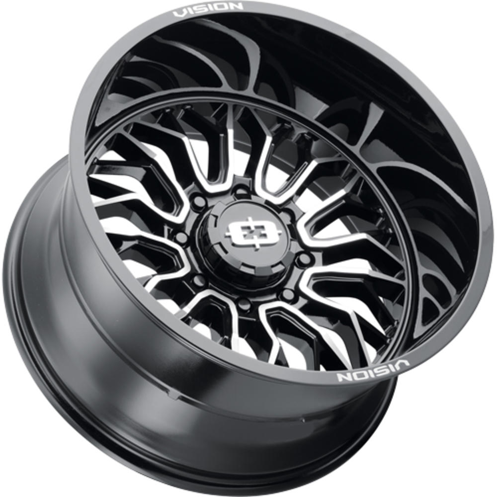 Vision 402 Riot 20x10 5x150 -25mm Black/Machined Wheel Rim 20