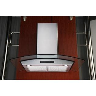 Ha 75led Kitchen Bath Collection 30 Stainless Steel Wall Hood W Kitchen Bath Collection 30 Stainless Steel Wall Hood W Arched Gl