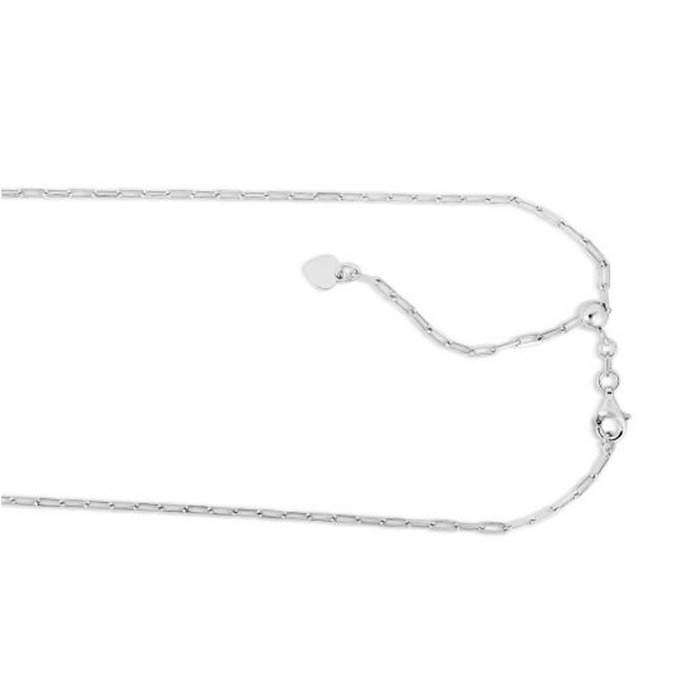 JEWELSTOP DESIGNER JEWELRY FOR LESS JewelStop 925 Sterling Silver Diamond Cut 1.8mm Paperclip Chain Necklace with Lobster Clasp for Women - 30"