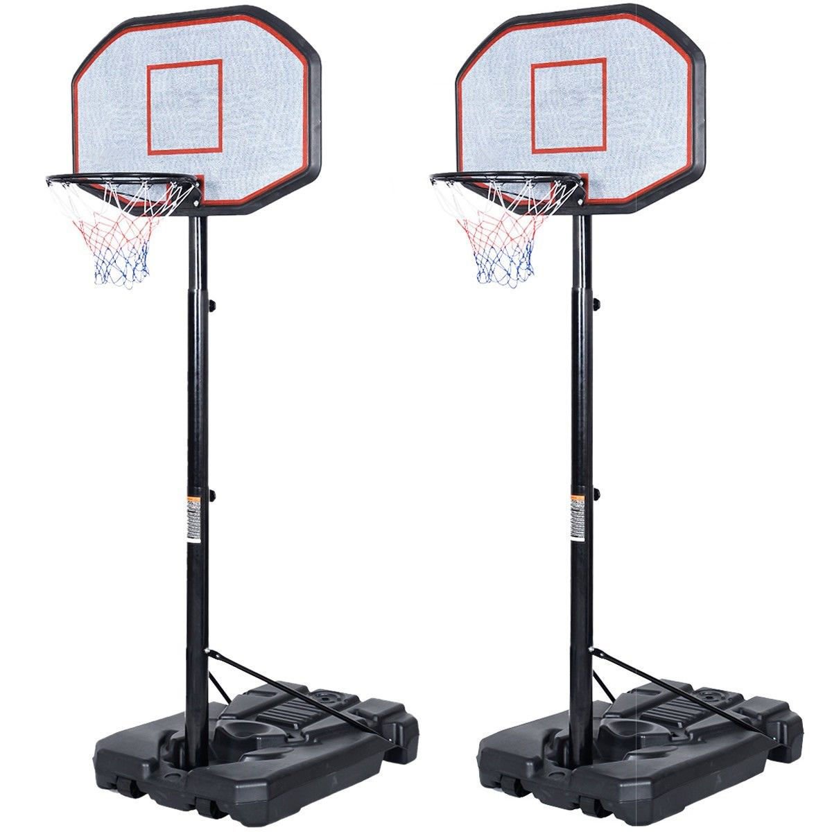 Basketball Hoops Rims Sears Globe House Products Ghp 2 Set Of Portable Basketball Backboard Indoor Outdoor Adjule Hoop System