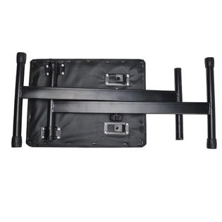 Globe House Products Ghp5005 Ghp Adjustable Black Leather Padded Piano Keyboard Bench Seat With Rubber Feet