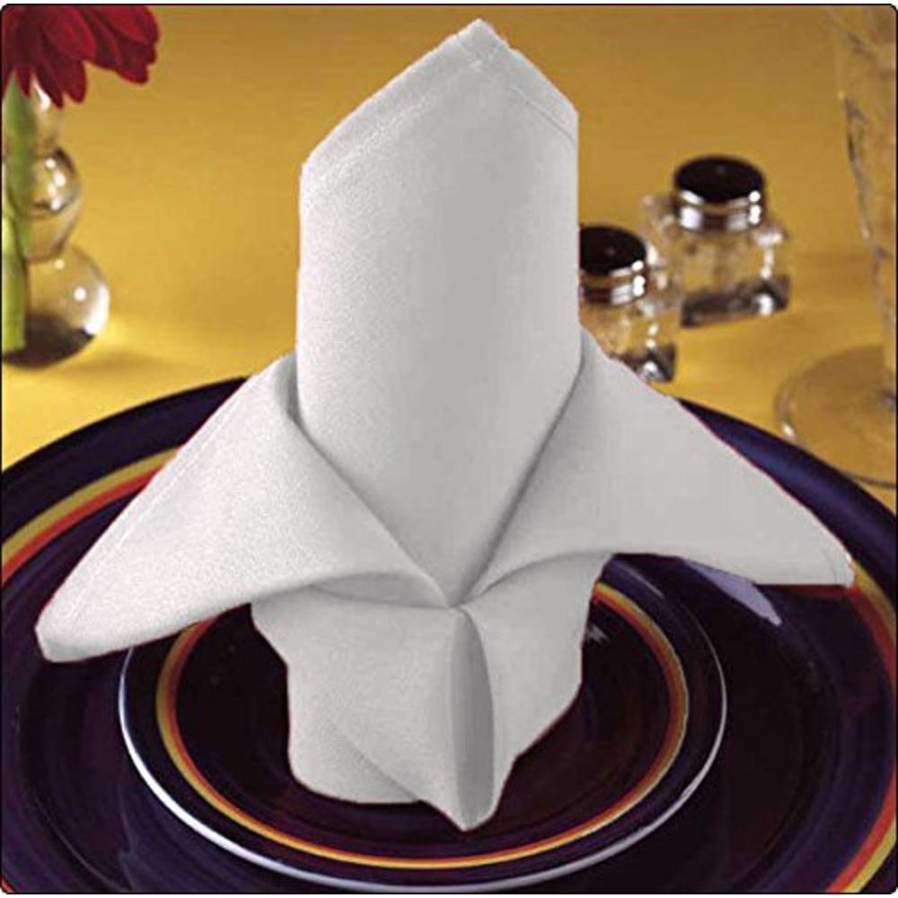Globe House Products Ghp 20'' 144 Cotton Restaurant Wedding Cloth Linen Napkin Premium
