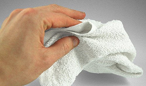 Globe House Products GHP Lot of 120 Shop Bar Rags 12"x12" Terry Cloth Cotton Cleaning Towels