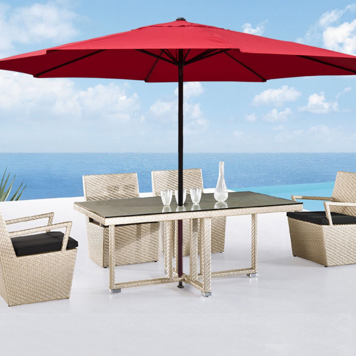 Globe House Products Ghp6840 Ghp 13 Ft Outdoor Red Tent Deck Gazebo Globe House Products Ghp 13 Ft Outdoor Red Tent Deck Gazebo Sun Shade