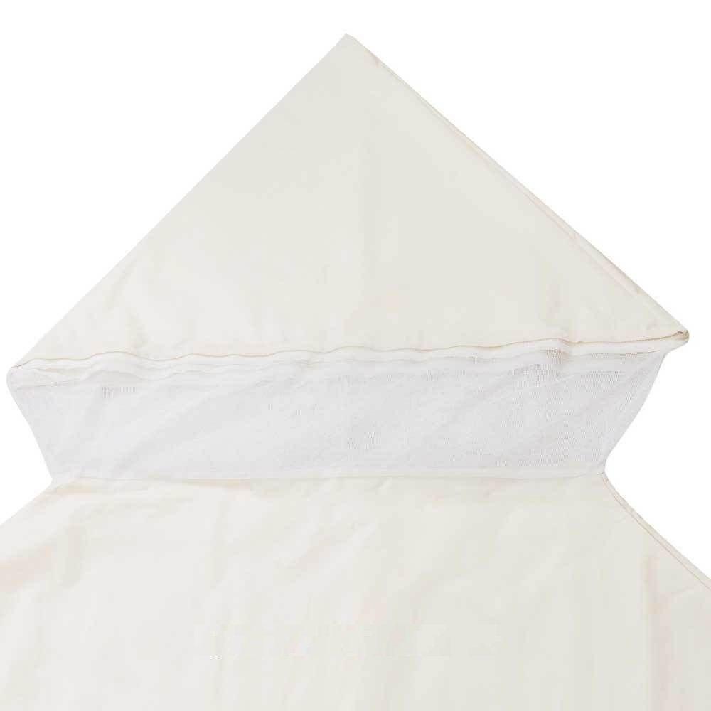 Globe House Products GHP Ivory Polyester 12'x 12' Dual-Tier Gazebo Replacement Canopy Cover