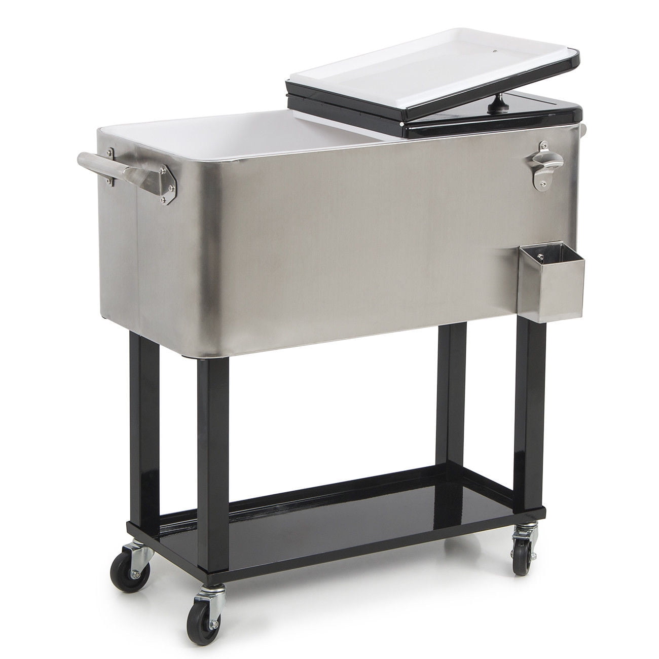 Qt Patio Cooler Cover Globe House Products Ghp Outdoor Silver Black 36 25 Wx20 Lx34 5 H Durable