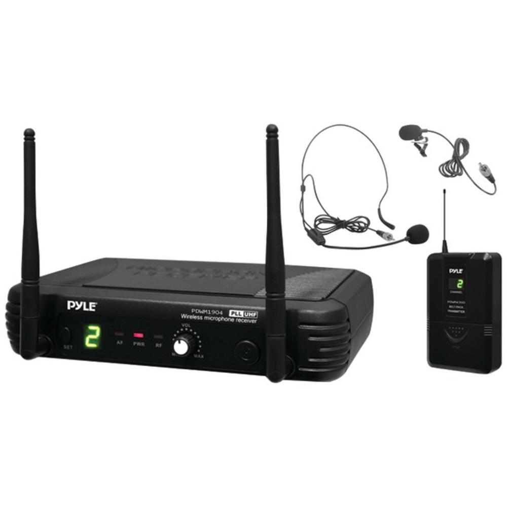 Pyle New Pyle PDWM1904 2 Mics UHF Wireless Microphone System W/ Selectable Frequency