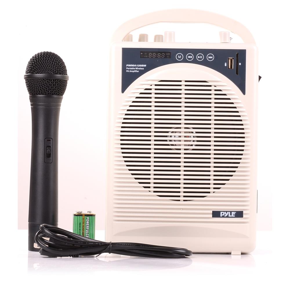 PYLEPRO New Portable Bluetooth Karaoke PA Speaker Amplifier & Microphone Handheld Mic