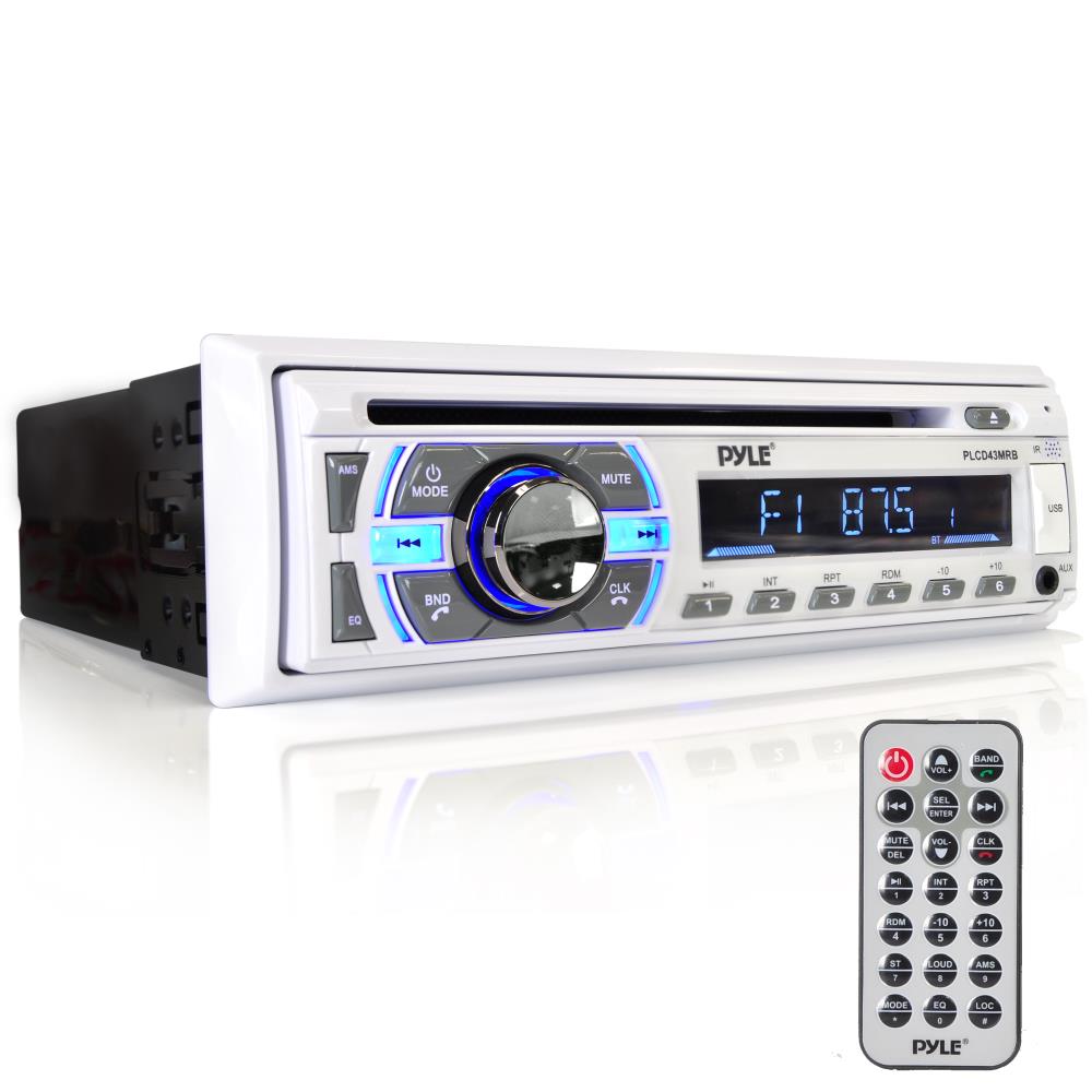 Pyle Audio Bundle Pyle USB SD Bluetooth Radio, 5.25 And 3.5 Box Speakers,Antenna and Radio Cover